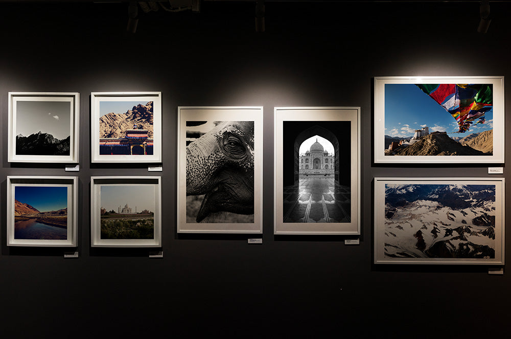 Custom photo print displayed in a modern office space