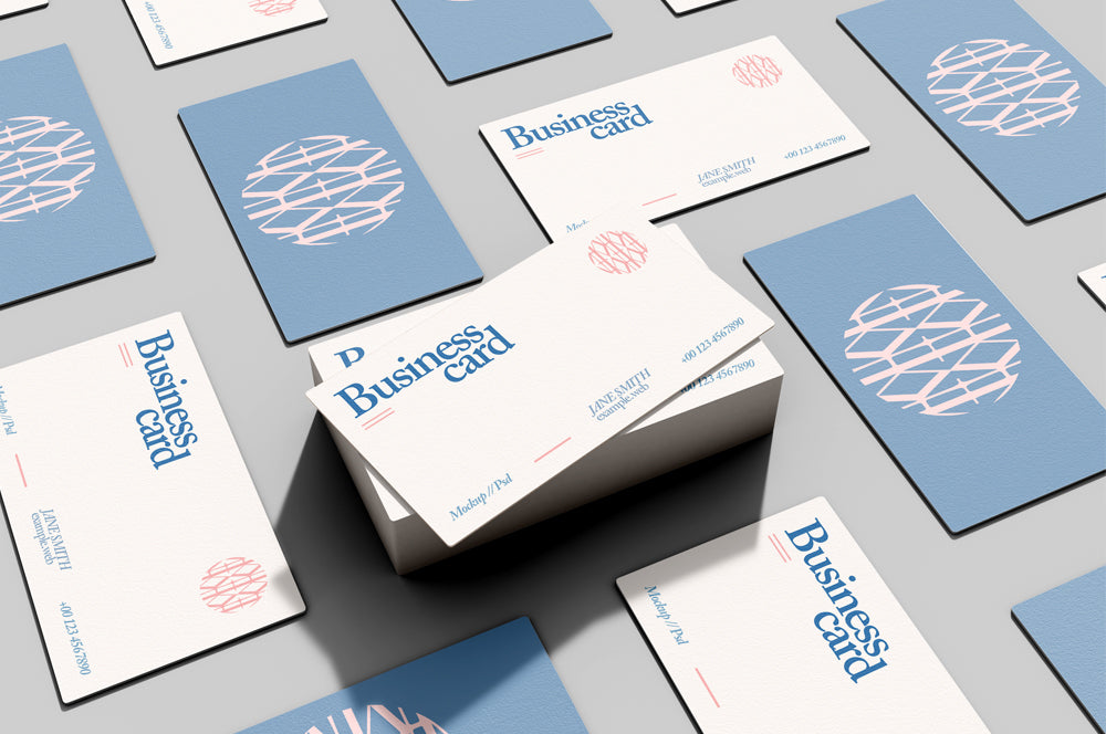 Custom printed UV business card with a protective coating for long-lasting durability.
