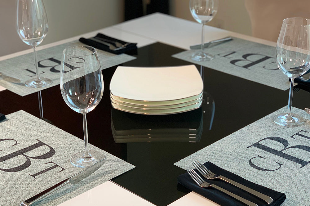 Durable, washable placemat for kitchen counters and tables, made from high-quality materials.