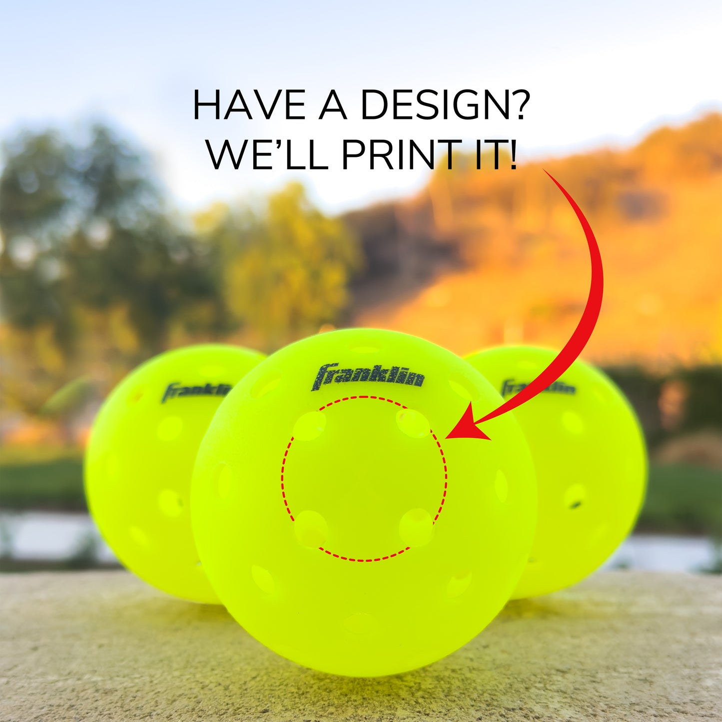 Franklin® X-40 Personalized Pickleballs