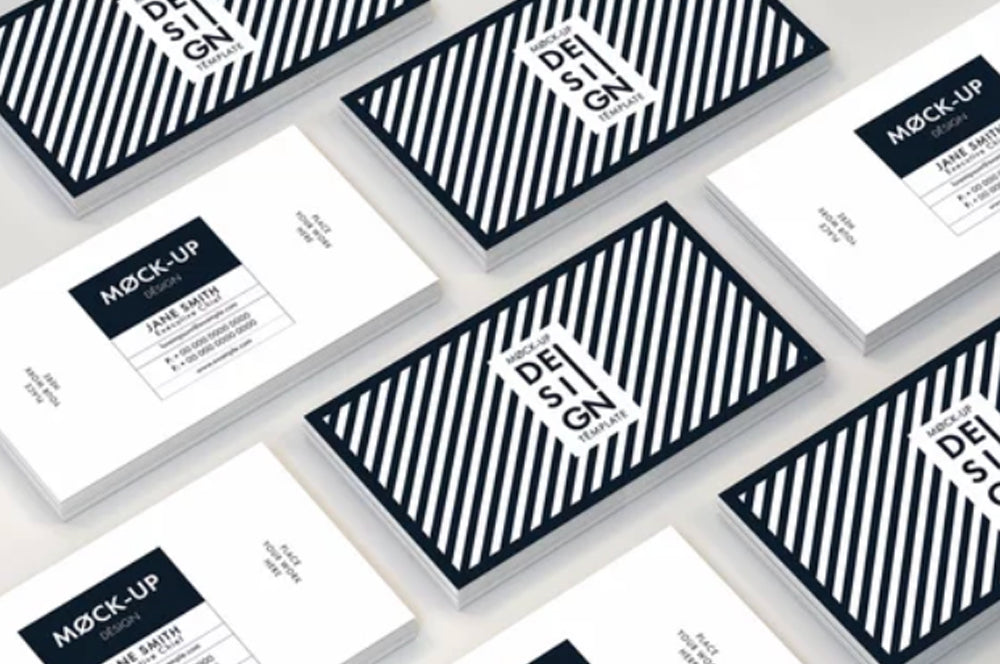 High-gloss business card with a reflective UV coating for a premium feel.