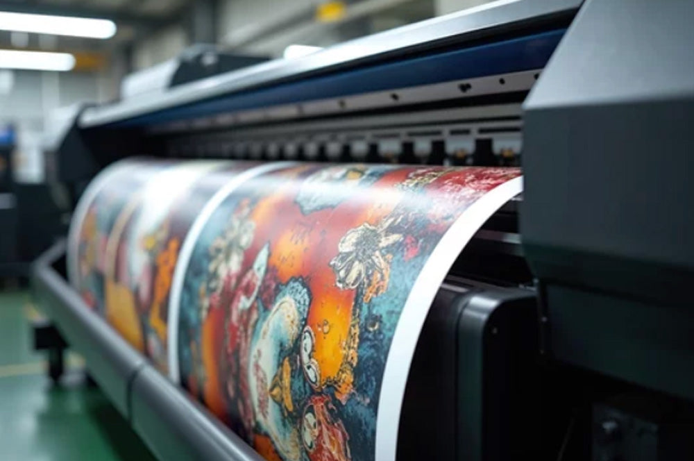 Large format poster printing with custom design and vibrant colors