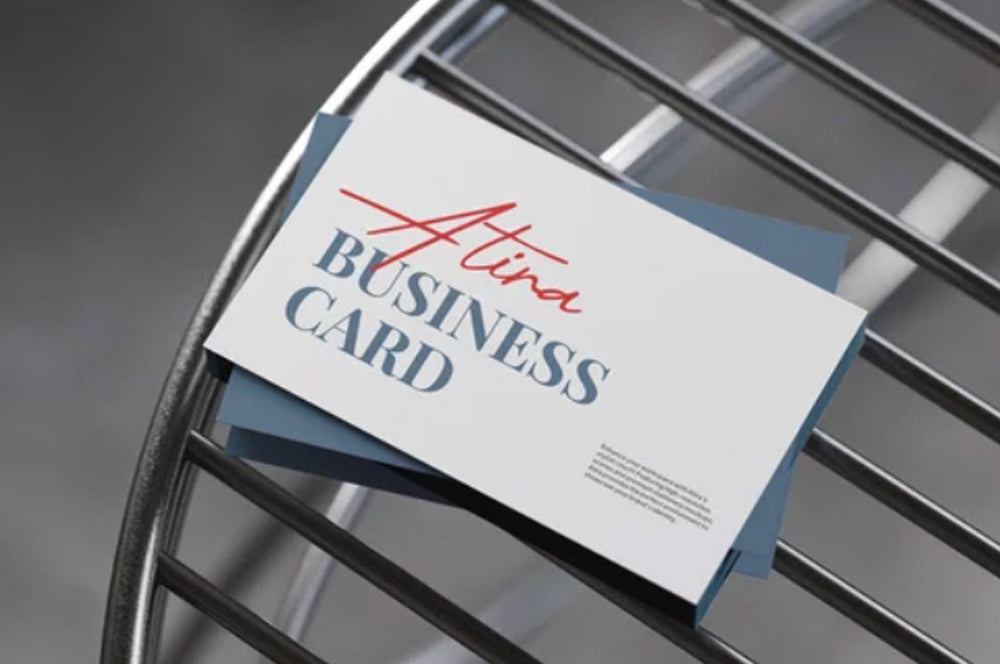 Premium UV-coated business card with a bold and eye-catching gloss effect.