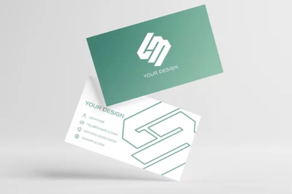 UV-coated business card with a sleek, high-gloss finish for a professional look.