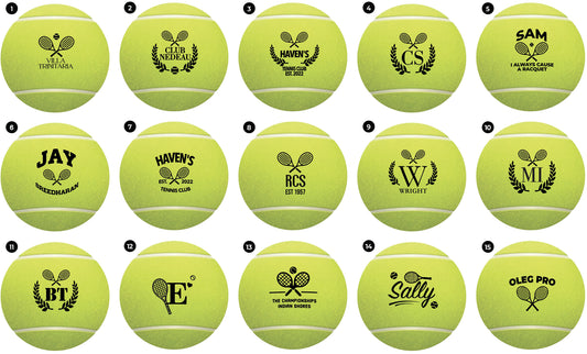 Personalized Tennis Balls: Unique Christmas Gifts. Give the Gift of Custom Tennis Balls - Rush Orders & Fast Shipping