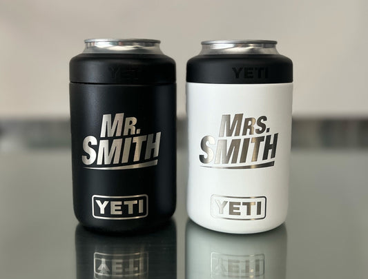 Custom Engraved 12oz YETI | Personalized Mr. & Mrs. [Insert Last Name] Wedding Gift | Rush Orders and Fast Shipping Available!